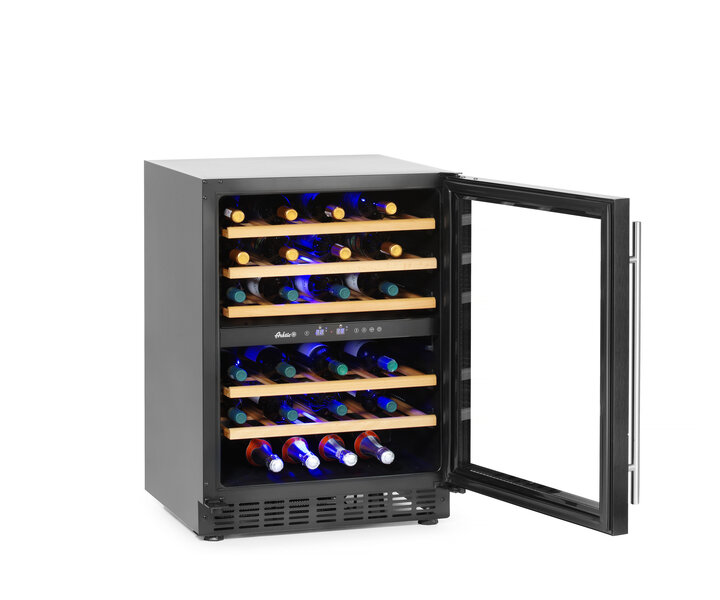 ARKTIC Wine cooler with dual cooling zones for 46 bottles 75 cl
