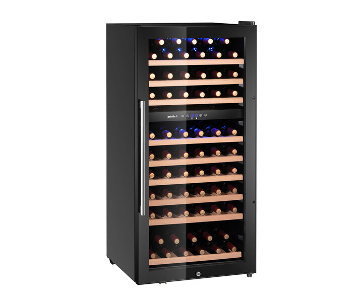 ARKTIC Wine cooler with dual cooling zones for 83 bottles 75 cl