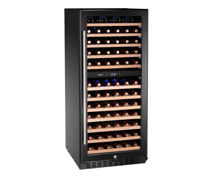 ARKTIC Cave à vin à 2 zones pour ranger 124 bouteilles de 0,75 l
