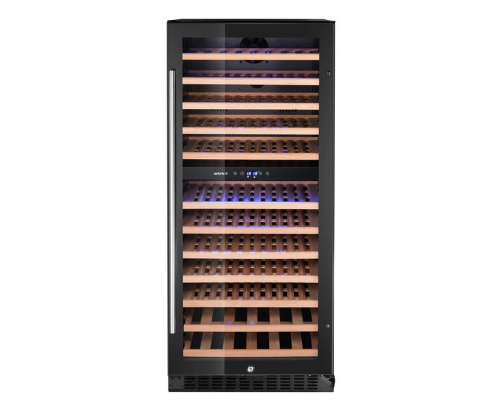 ARKTIC Cave à vin à 2 zones pour ranger 124 bouteilles de 0,75 l