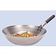 M & T  Wok en acier doux 33 cm fond plat