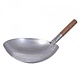 M & T  Wok acier doux 36 cm fond rond