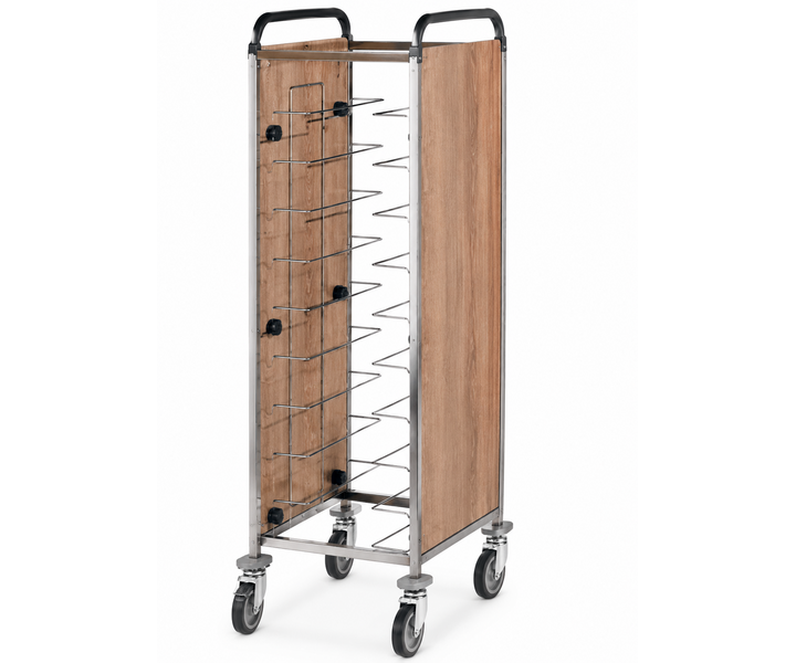 M&T Chariots Universels pour Plateaux – Panneaux Teinte Chêne