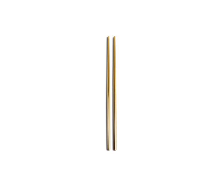 M&T Chopsticks  " Kyoto " ( één paar  ) goud roestvrijstaal prijs per verpakking van 12  paar