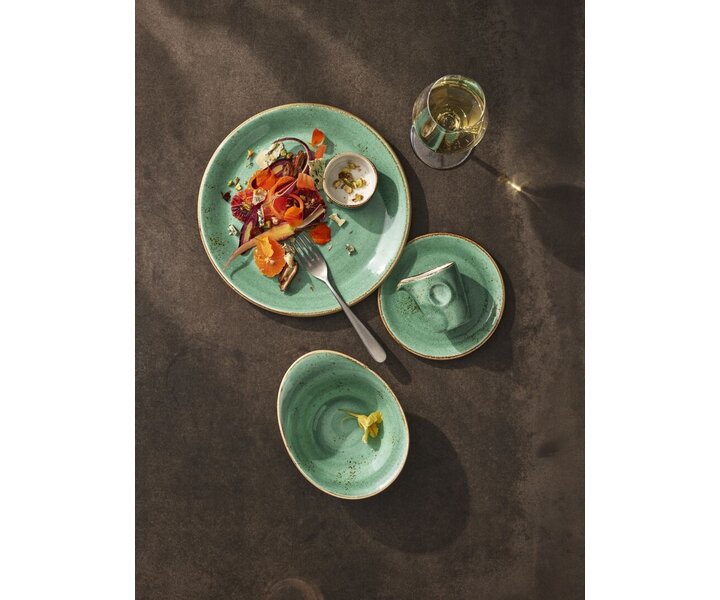 STEELITE  Bread & butter plate  Ø 15 cm modèle coupe  " Craft Aqua "
