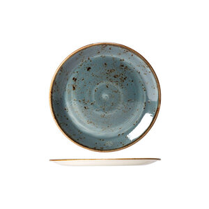 STEELITE  Assiette  plate  Ø 25,5 cm modèle coupe  " Craft bleu "