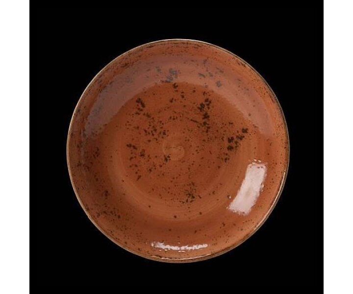 STEELITE  Diep gourmet bordje  Ø 21,5 cm coupe model  " Craft  Terracotta "