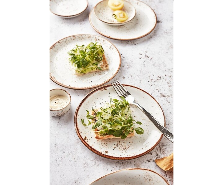 STEELITE  Assiette plate  Ø 25,5 cm modèle coupe  " Craft  White "