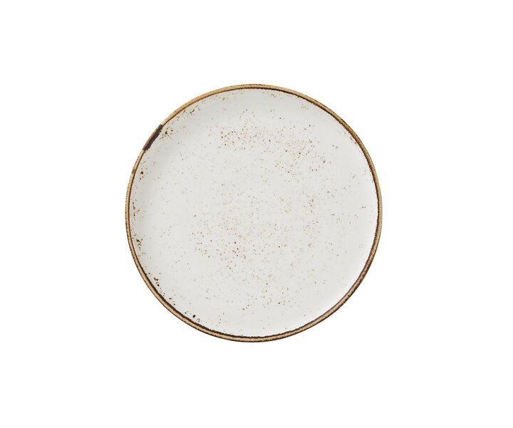 STEELITE  Plat bord Ø 28,5 cm coupe model  " Craft  White "