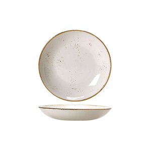 STEELITE  Diep gourmet bordje  Ø 21,5 cm coupe model  " Craft  White "