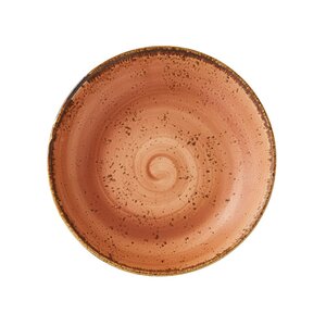 STEELITE  Diep gourmet bord  Ø 25,5 cm coupe model  " Craft  Terracotta "