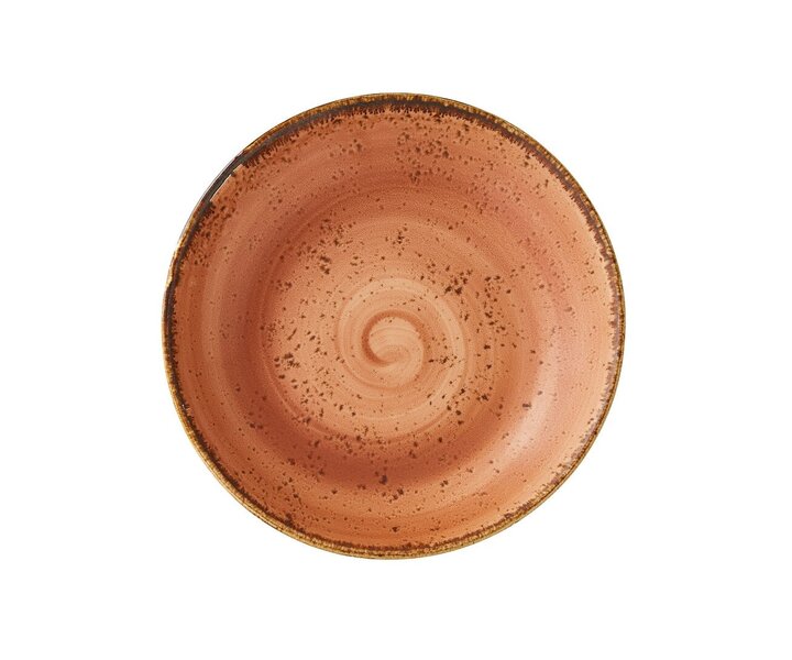 STEELITE  Diep gourmet bord  Ø 25,5 cm coupe model  " Craft  Terracotta "
