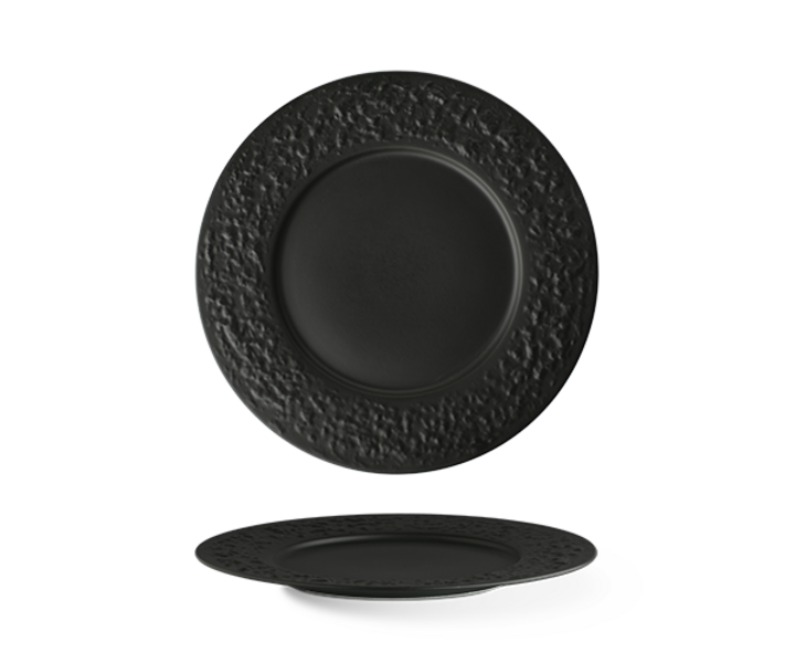 LANGENTHAL  Flat plate  Ø 27 cm  " Black Stone  "