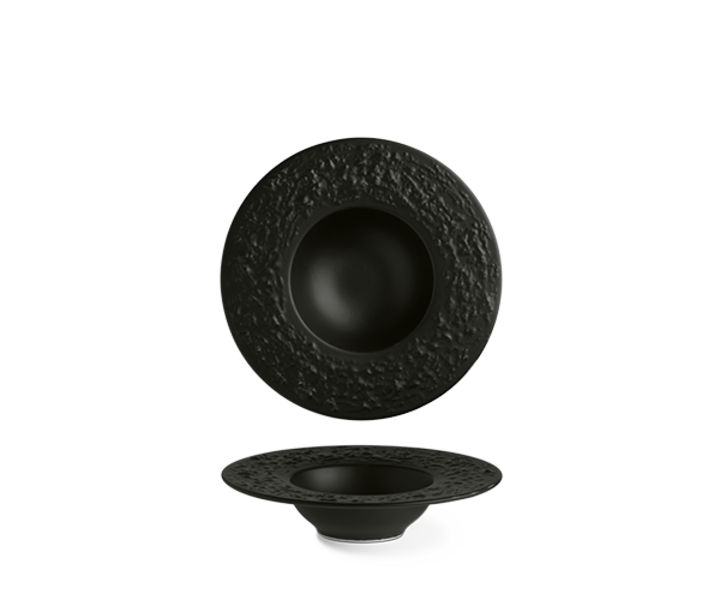 LANGENTHAL  Diep bordje  Ø 18 cm  " Black Stone  "