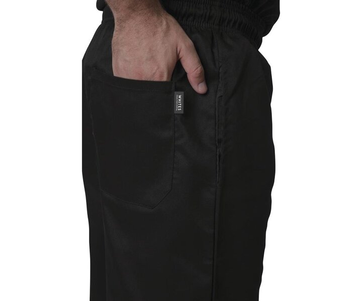 M&T Whites Unisex Vegas Chef Trousers Black