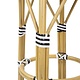 Bolero Tabourets de Bar en Rotin PE Style Parisien (Lot de 2)