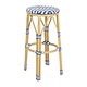 Bolero Tabourets de Bar en Rotin PE Style Parisien (Lot de 2)