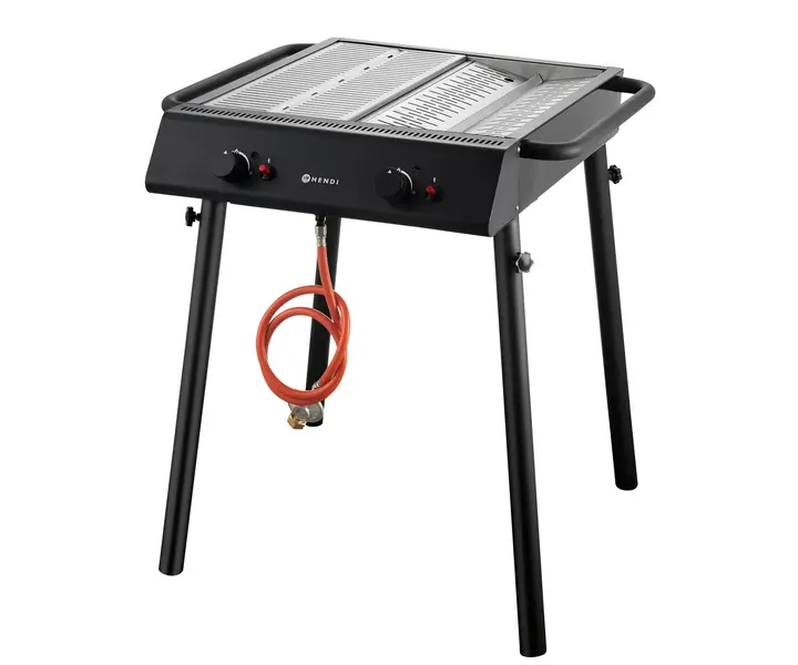 HENDI Xantos zwarte gasbarbecue