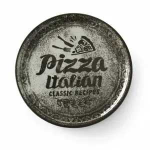 HENDI Assiette à pizza Recipe Collection noire