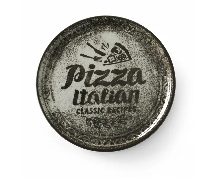 HENDI Recipe Collection Black Pizza Plate
