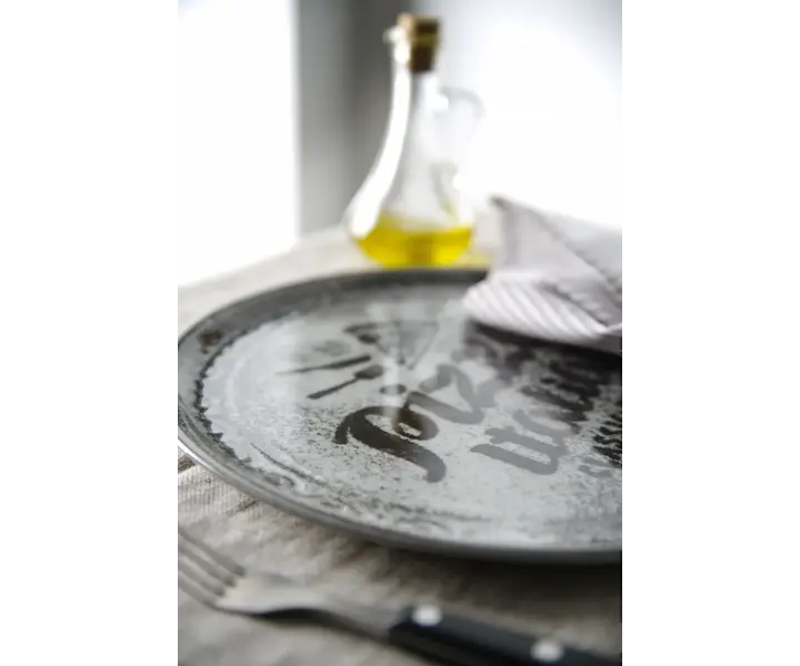 HENDI Recipe Collection Black Pizza Plate