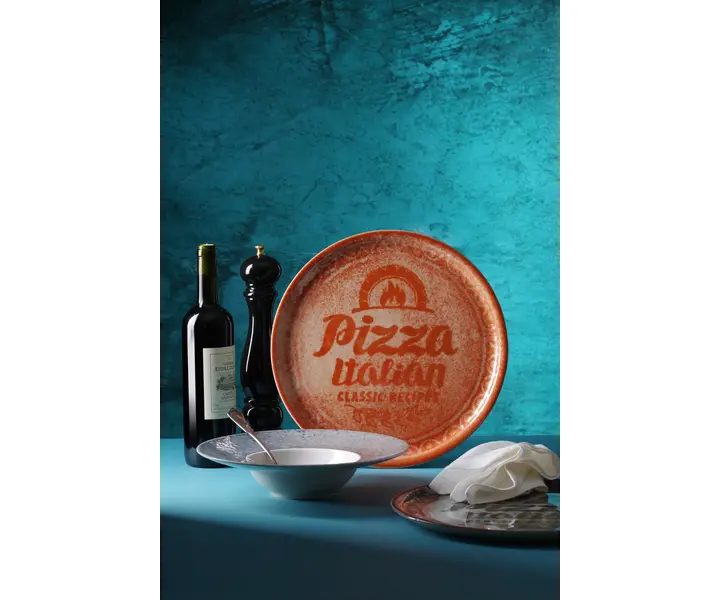HENDI Recipe Collection Red Pizza Plate