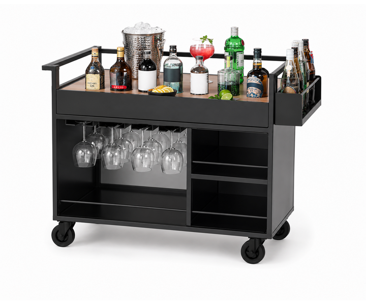 M&T Bar- & Cocktail trolley compact shape
