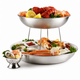 M&T Plateau à fruits de mer 30 cm x 4 cm  Aluminium