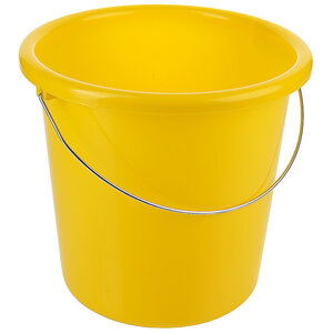 M&T Bucket 10 liter polypropylene, graduated every 1 l, with wire hanger, suitable for food