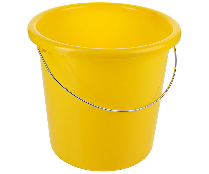 M&T Bucket 10 liter polypropylene, graduated every 1 l, with wire hanger, suitable for food