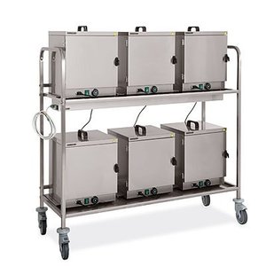 M & T  Foodbox trolley for loading 6 food containers made for hotel room service