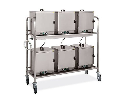 M & T  Foodbox trolley for loading 6 food containers made for hotel room service