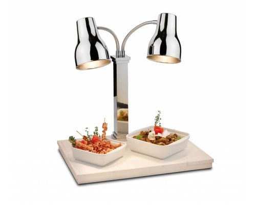 SPRING  Carving station,  infrarood warmhoud lampen