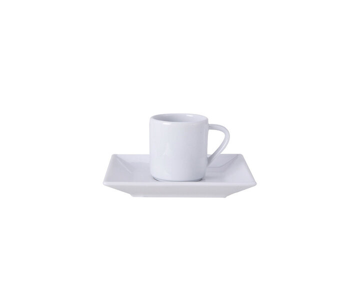 M&T Espresso tas  9 cl met vierkante ondertas " Times Square "