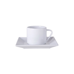 M&T Coffee - teacup 20 cl with square saucer " Times Square "