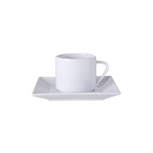 M&T Koffie- Theetas  20 cl met vierkante ondertas " Times Square "
