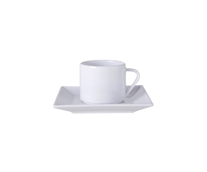 M&T Coffee - teacup 20 cl with square saucer " Times Square "