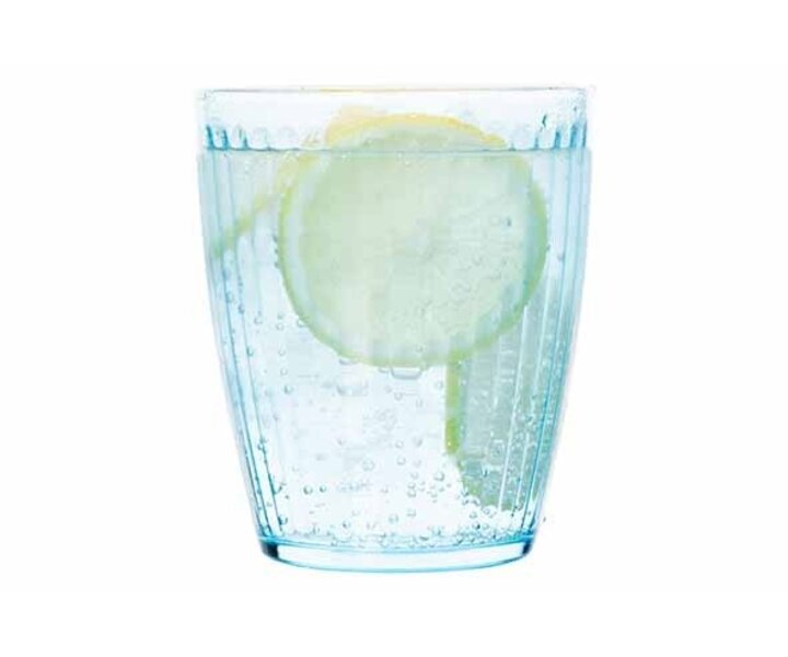 M&T Tumbler 32 cl " Ibiza "  Azore blue colored glass