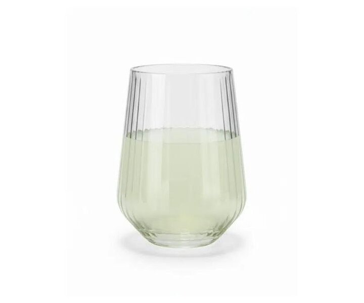 PASABAHCE Goblet à eau et whisky 42,5 cl  " Allegra Focus Optic "