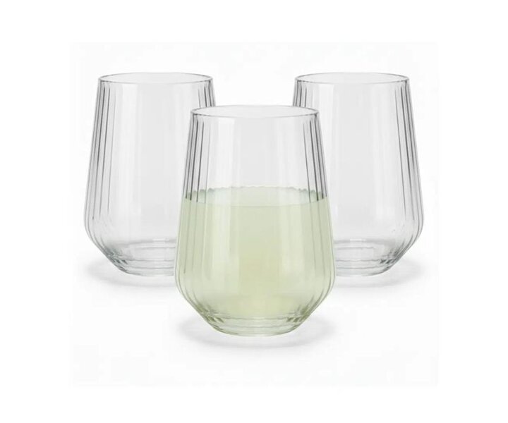PASABAHCE Goblet à eau et whisky 42,5 cl  " Allegra Focus Optic "