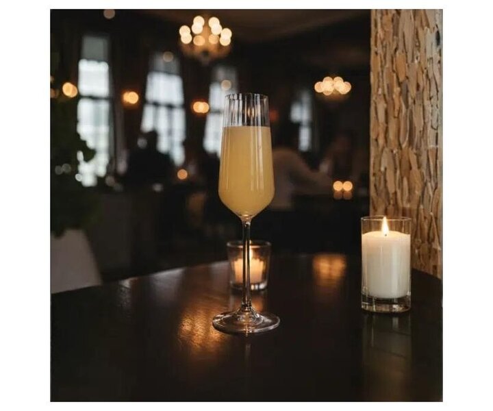 PASABAHCE Flûte à champagne et cocktail  19,5 cl  " Allegra Focus Optic "