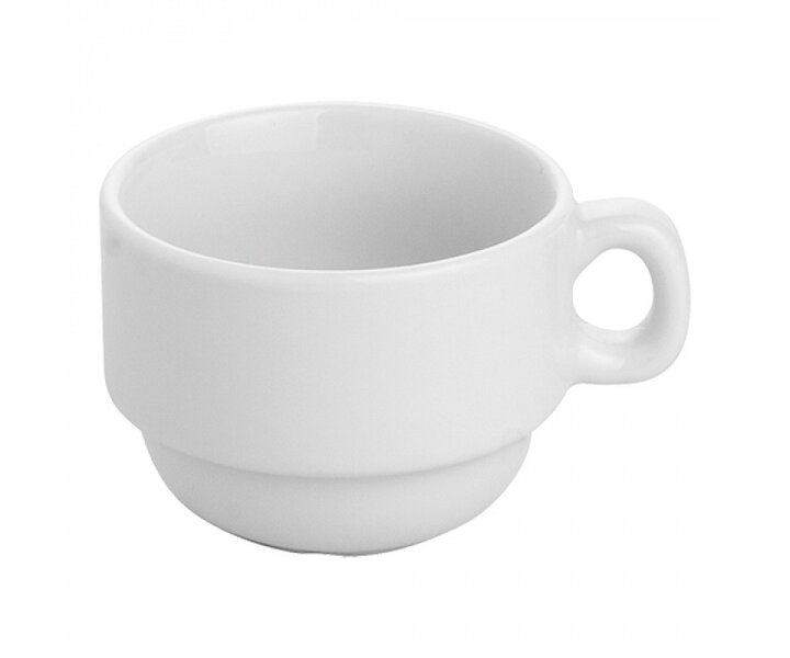 SATURNIA  Demi-tassse cup 8 cl white hotel porcelain