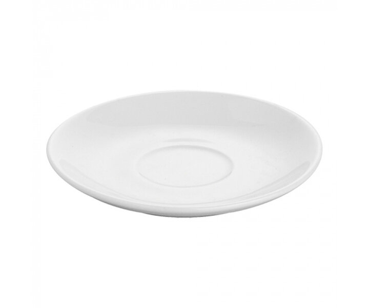 SATURNIA  Soucoupe Ø 12 cm pour tasse à espresso 8 cl porcelaine d'hotel renforcée blanche
