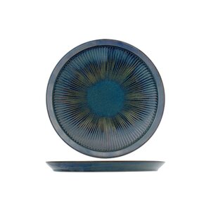 PROOF Porcelain  Flat plate Ø 27cm  " SOLAS BLUE "