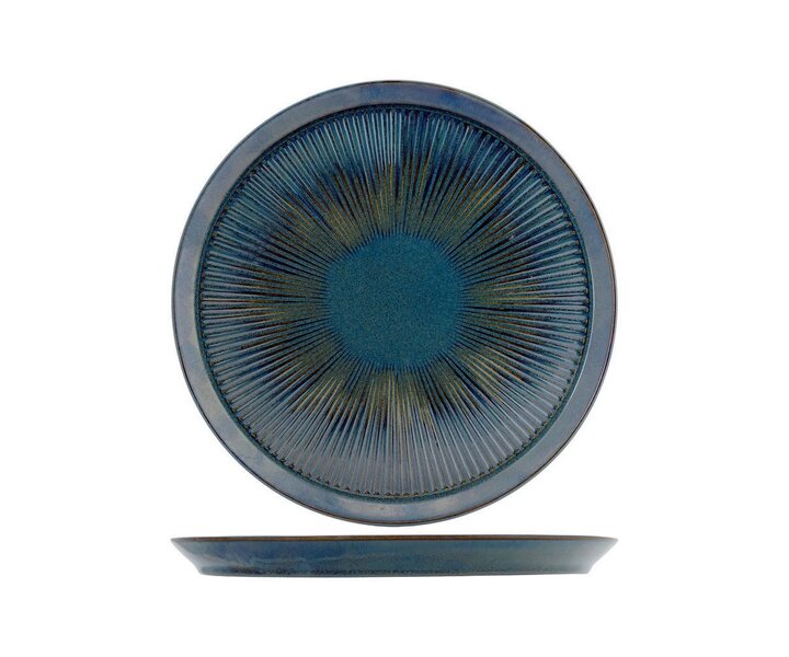 PROOF Porcelain  Assiette plate Ø 27cm  " SOLAS BLUE "