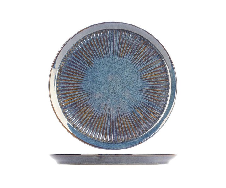 PROOF Porcelain  Plat bord Ø 24cm  " SOLAS BLUE "