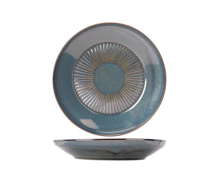 PROOF Porcelain  Deep plate Ø 24 cm  " SOLAS BLUE "