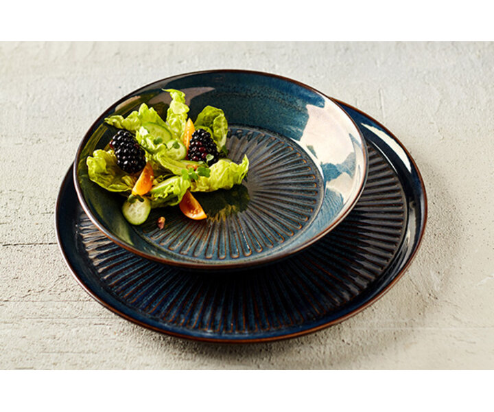 PROOF Porcelain  Deep plate Ø 19 cm  " SOLAS BLUE "