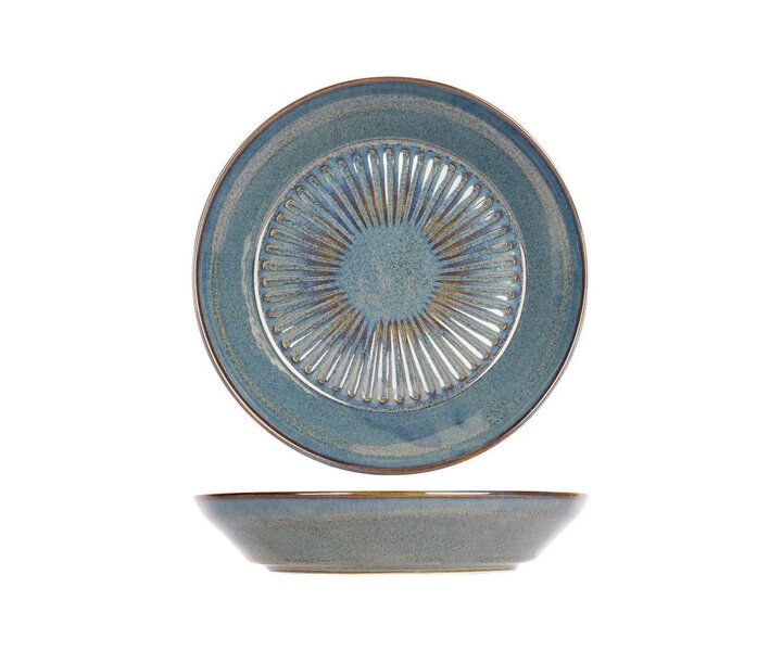 PROOF Porcelain  Deep plate Ø 19 cm  " SOLAS BLUE "