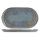 PROOF Porcelain  Oval plate - tray 24 x 14 cm  " SOLAS BLUE "
